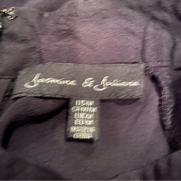 Jasmine & Juliana Solid Black Keyhole Halter Top Size Medium Sleeveless - Picture 4 of 8